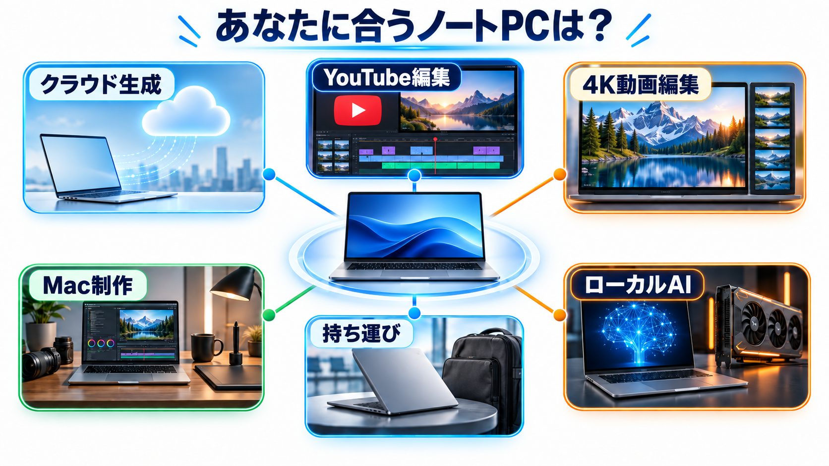 用途と予算別のAI動画生成向けノートPC診断