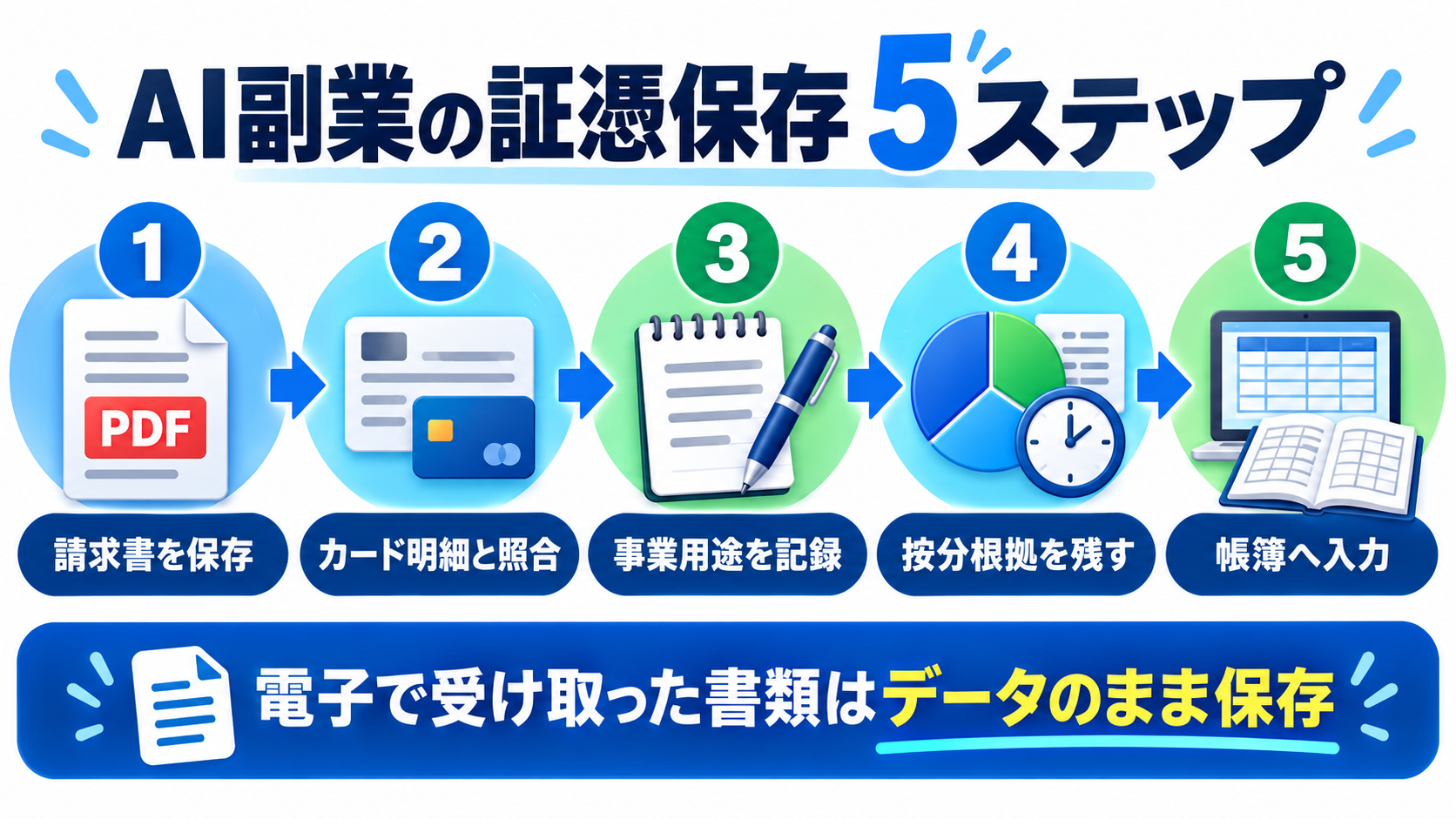 AI副業の領収書・請求書・電子取引データを保存する方法