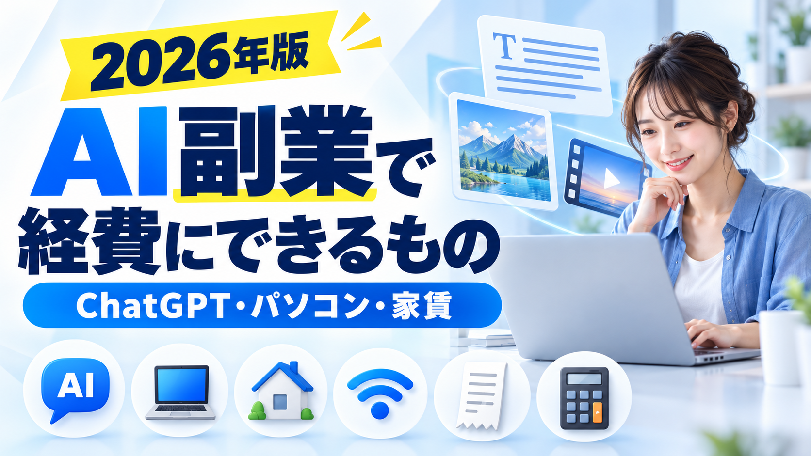 AI副業で経費にできるChatGPT・パソコン・家賃などを解説