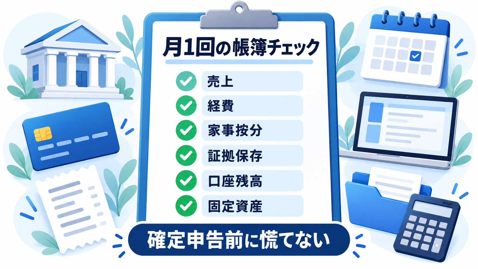 AI副業の月次帳簿付けチェックリスト