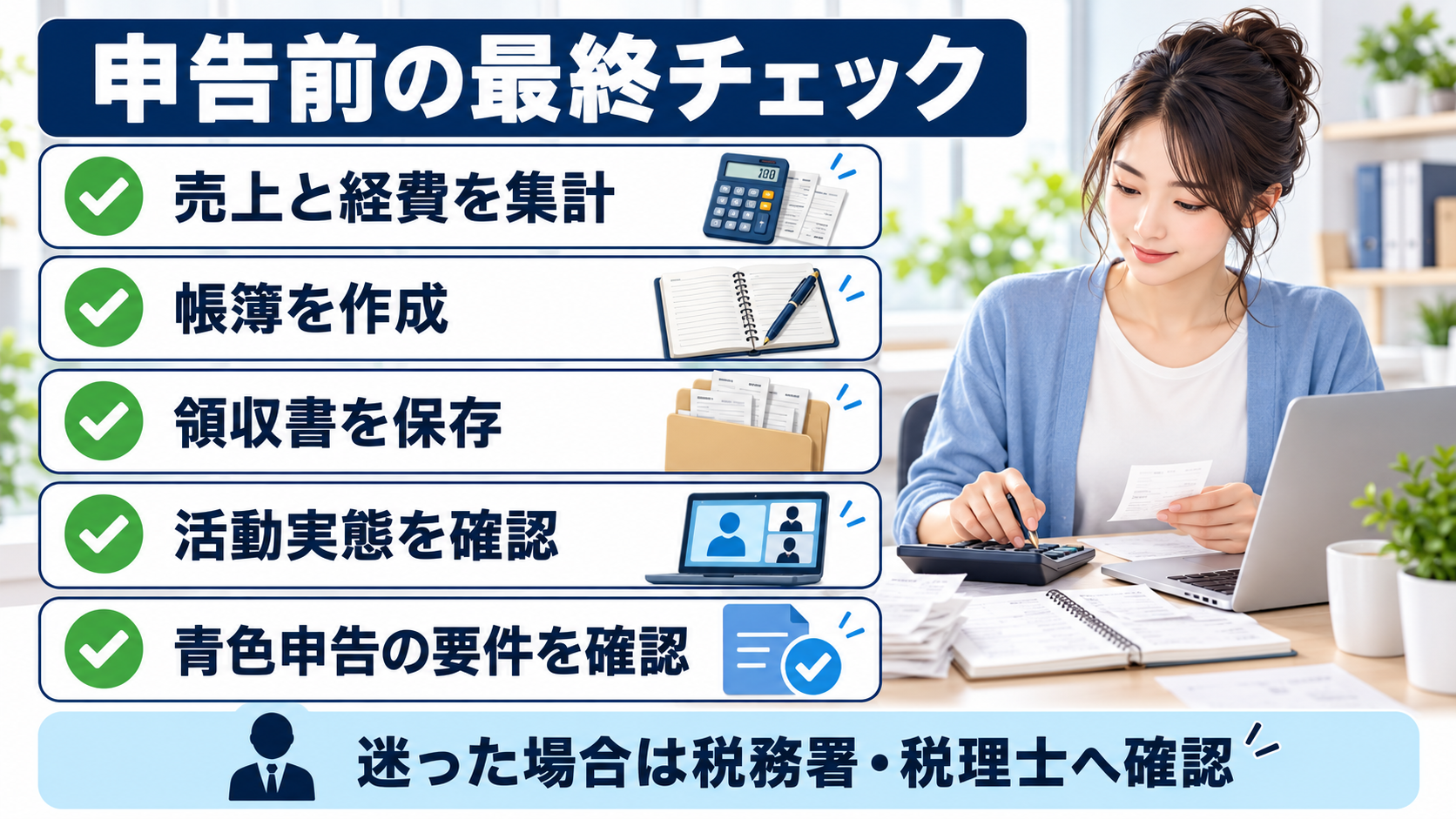 AI副業の雑所得と事業所得を確認するチェックリスト