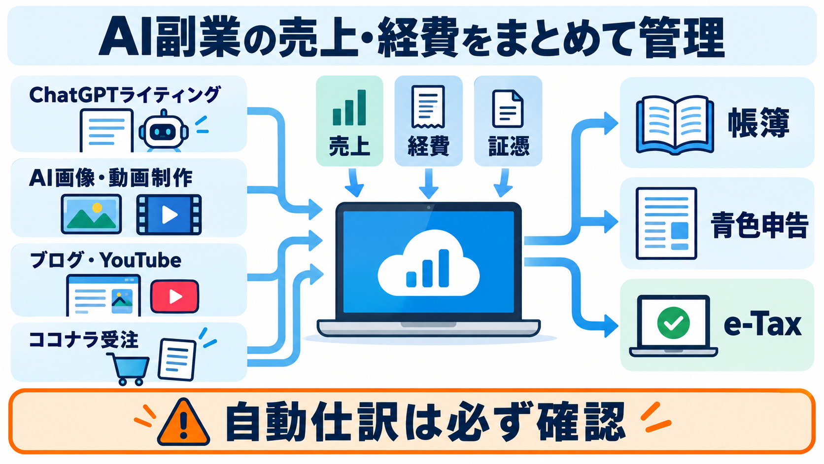 AI副業向け会計ソフト3社の最終結論